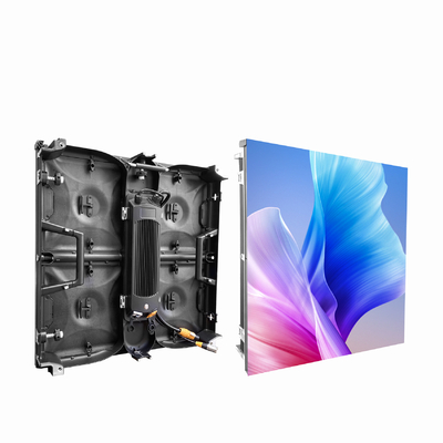 IP30 576 × 576 मिमी आउटडोर रेंटल एलईडी स्क्रीन P4.8 3840HZ CCC स्वीकृत:
