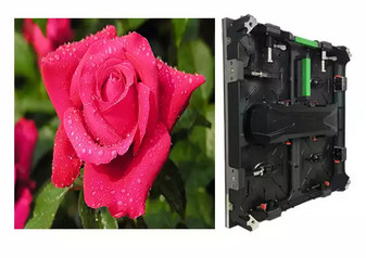 IP65 वाटरप्रूफ इंडोर रेंटल एलईडी स्क्रीन P4.8 576 × 576 मिमी डाई कास्ट एल्यूमीनियम कैबिनेट;